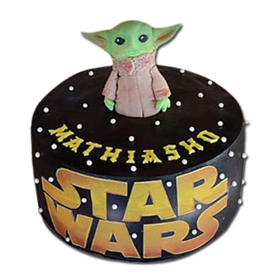 "Star Wars Theme Semi Fondant cake (2 kg) - Click here to View more details about this Product